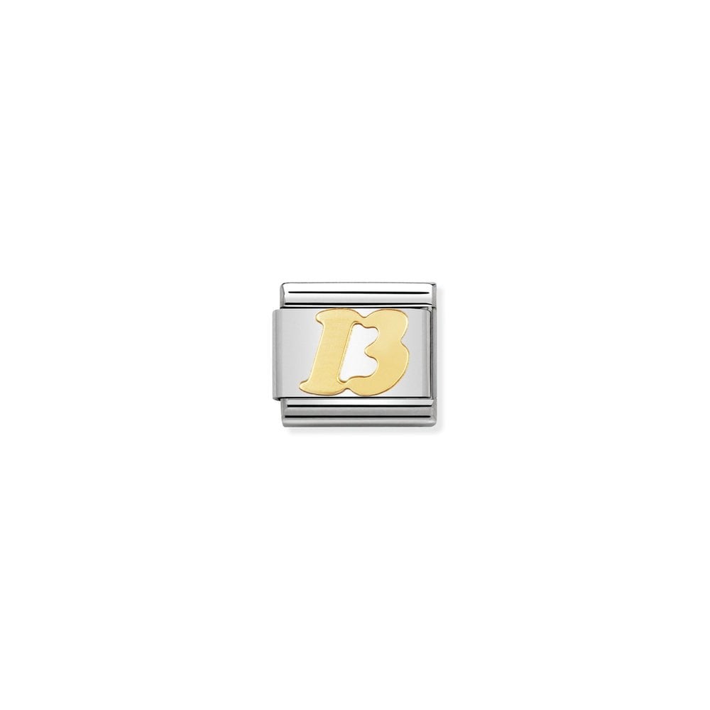 COMPOSABLE Classic GOOD LUCK in stainless steel with bonded yellow gold 09 13