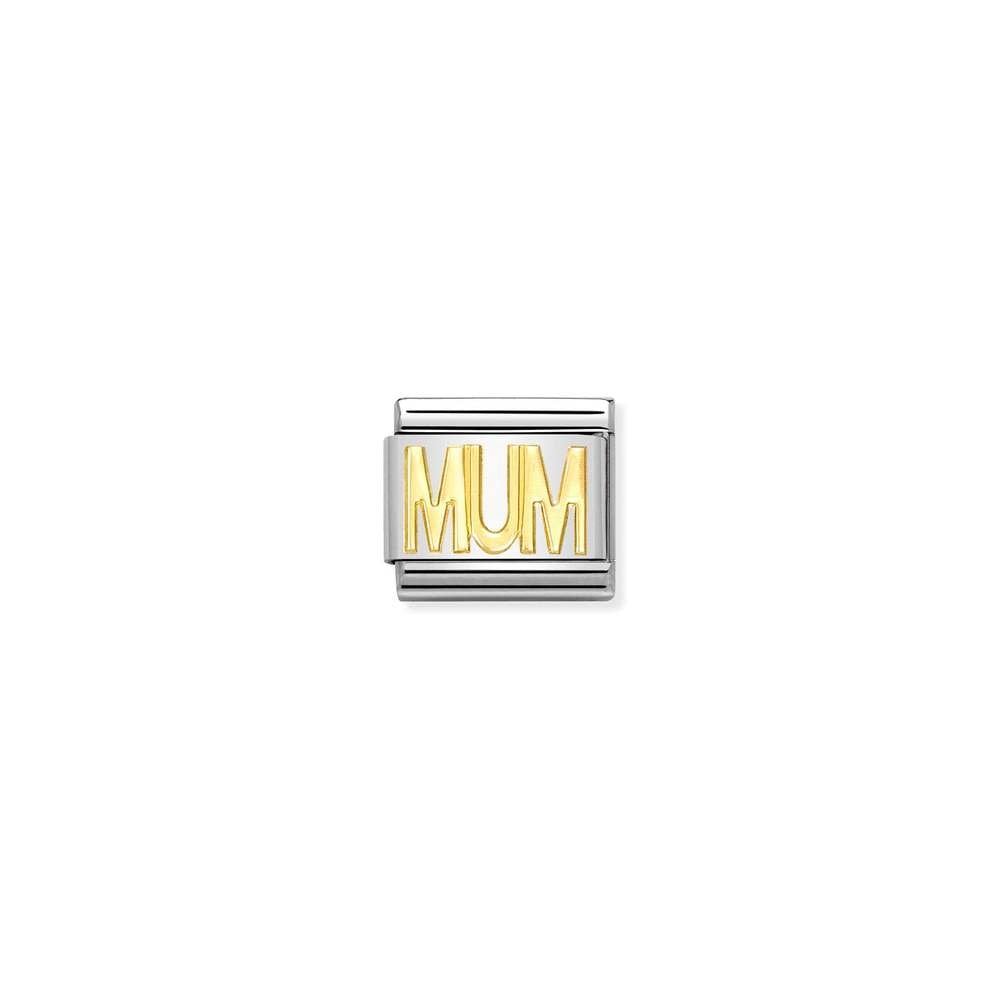 COMPOSABLE Classic WRITINGS in stainless steel with bonded yellow gold 14 MUM