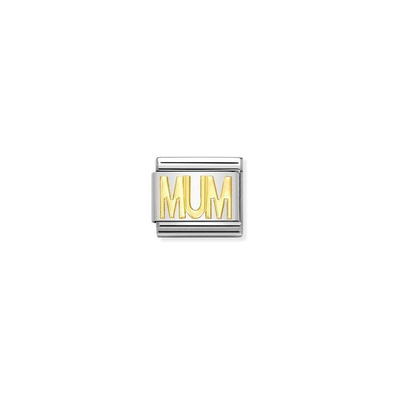 COMPOSABLE Classic WRITINGS in stainless steel with bonded yellow gold 14 MUM