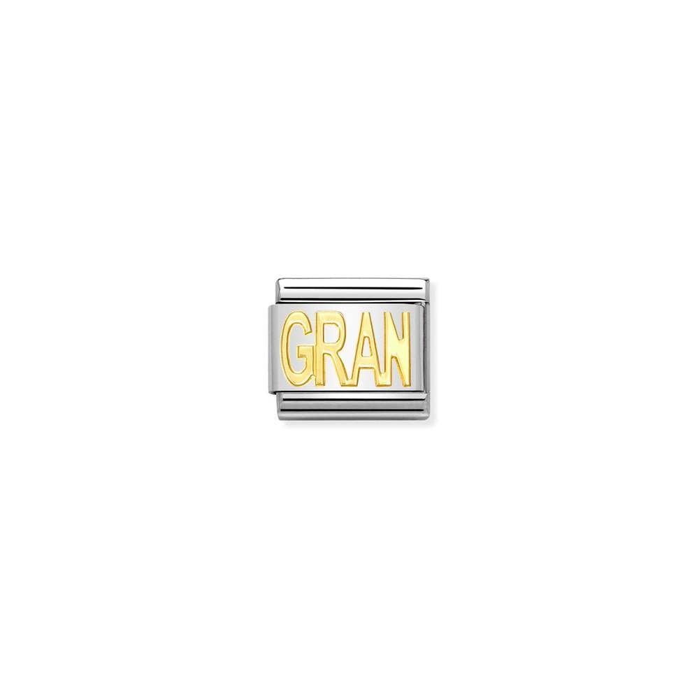 COMPOSABLE Classic WRITINGS in stainless steel with bonded yellow gold 18 GRAN
