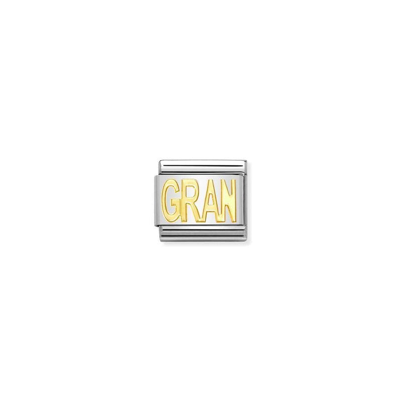 COMPOSABLE Classic WRITINGS in stainless steel with bonded yellow gold 18 GRAN