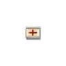 COMPOSABLE Classic EUROPE FLAG in stainless steel with enamel and bonded yellow gold 08 ENGLAND