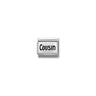 Composable Classic OXYDISED PLATES 2 in steel and 925 sterling silver 12 Cousin