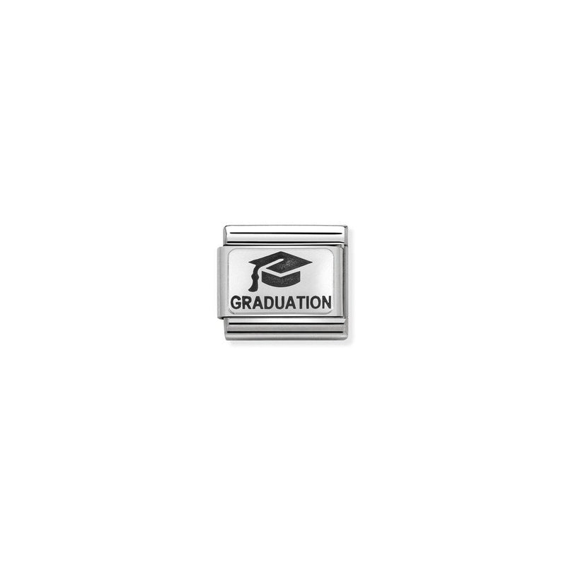 Composable Classic OXYDISED PLATES 2 in steel and 925 sterling silver 02 Graduation with hat