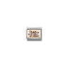 Composable Classic PLATES IC steel and 9k rose gold 13 Dad my hero my friend