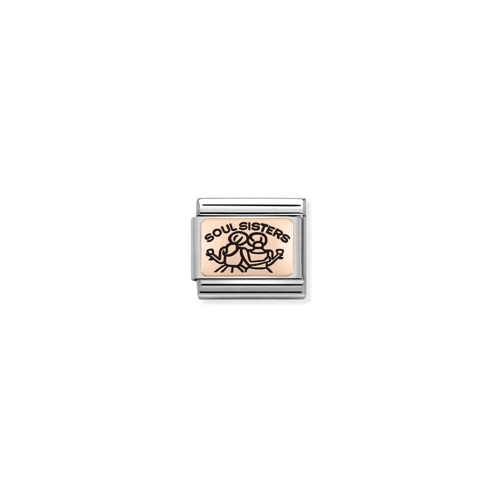 Composable Classic PLATES IC steel and 9k rose gold 09 Soul Sisters
