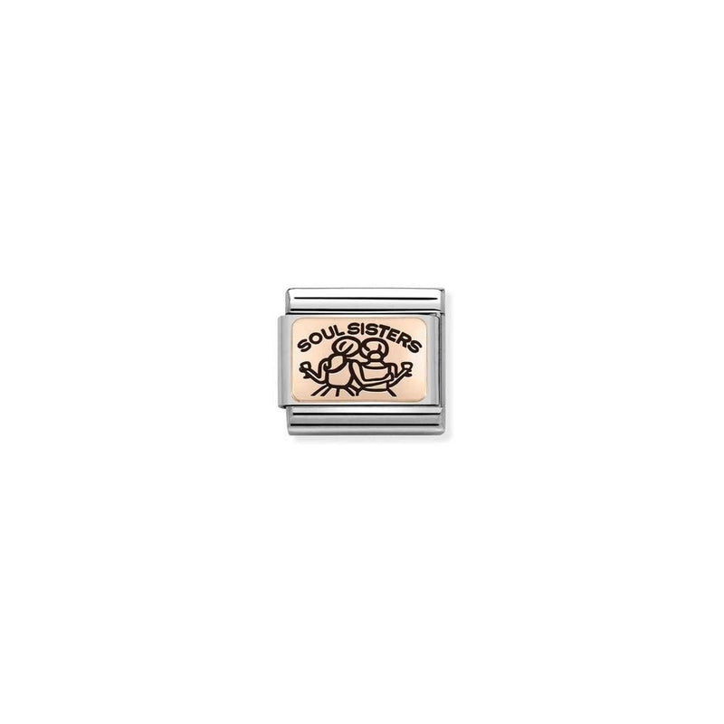 Composable Classic PLATES IC steel and 9k rose gold 09 Soul Sisters