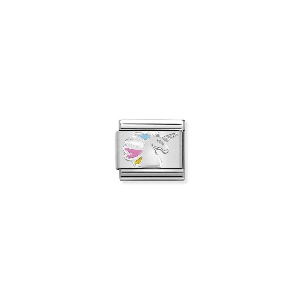 Composable Classic SYMBOLS in stainless steel, enamel and 925 sterling silver 16 Unicorn