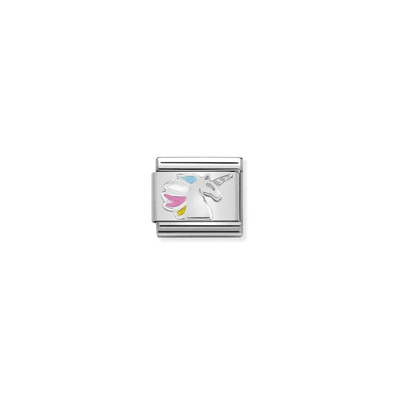 Composable Classic SYMBOLS in stainless steel, enamel and 925 sterling silver 16 Unicorn