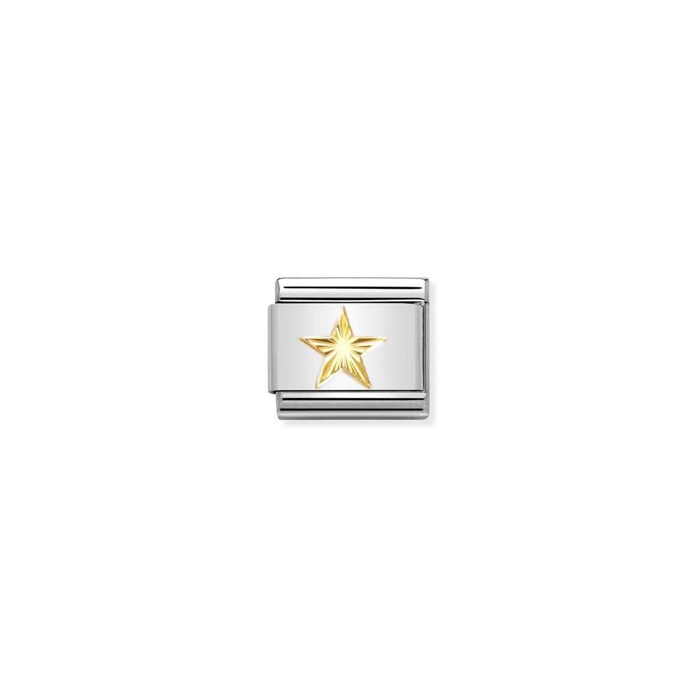 Composable Classic SYMBOLS steel and bonded yellow gold 55 Diamondcoated Star