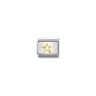Composable Classic SYMBOLS steel and bonded yellow gold 55 Diamondcoated Star