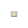 Composable Classic SYMBOLS steel and bonded yellow gold 45 Diamondcoated Butterfly