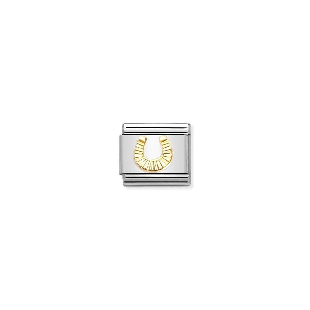 Composable Classic SYMBOLS steel and bonded yellow gold 53 Diamondcoated horseshoe