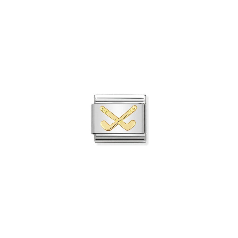 COMPOSABLE Classic SPORTS in stainless steel with bonded yellow gold 07 Hockey clubs