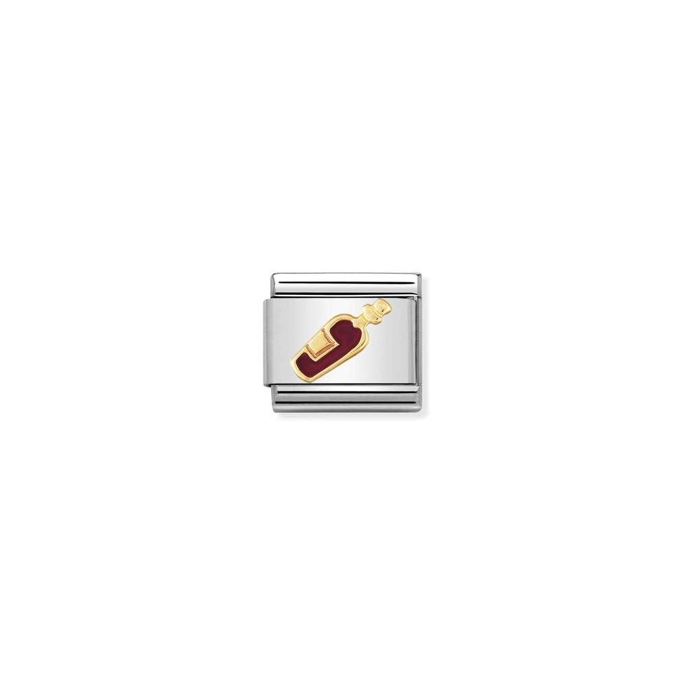COMPOSABLE Classic DRINKS in stainless steel with enamel and bonded yellow gold 04 Red wine