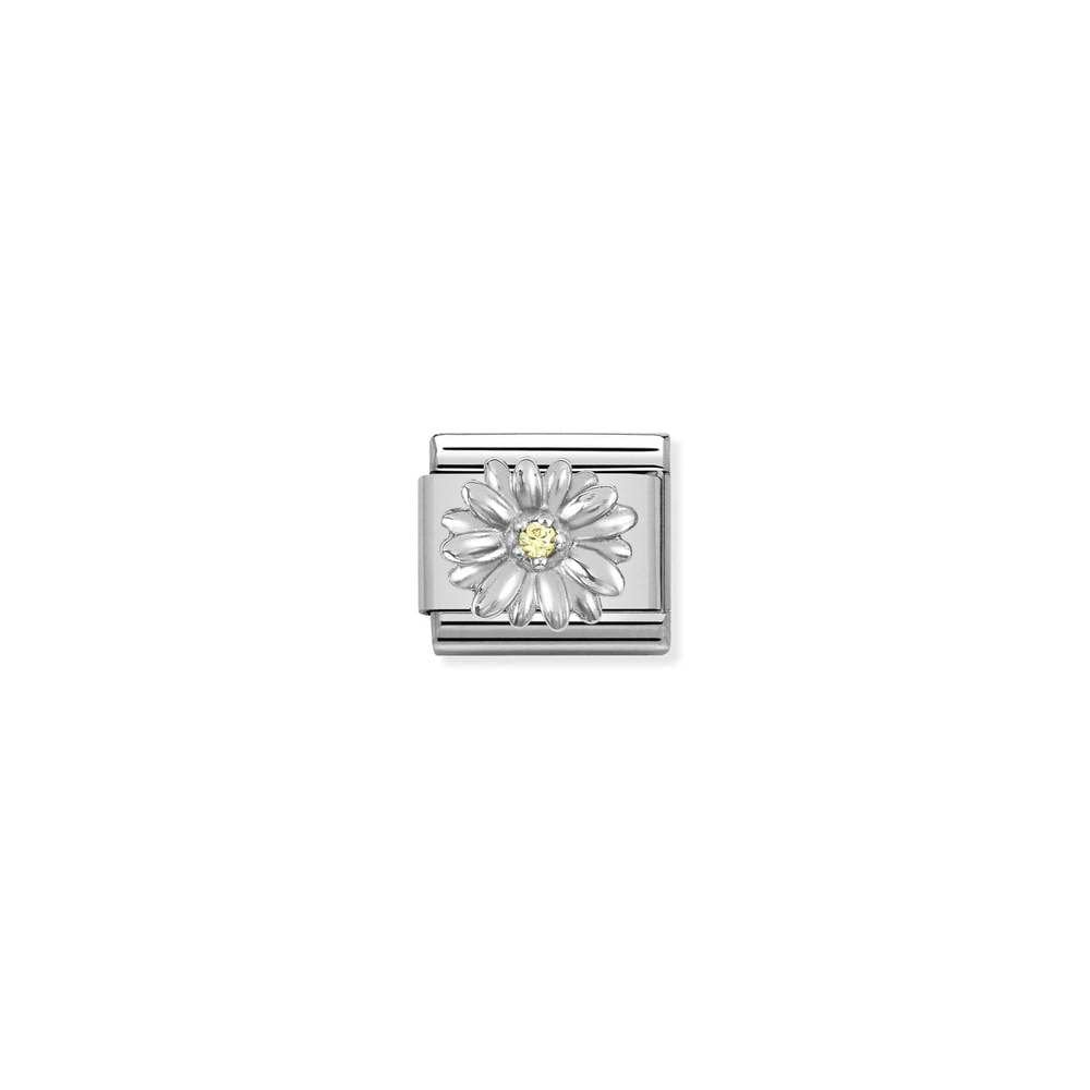 Composable CL  symbols stainless steel , 925 sterling silver, and Cubic zirconia 13 Daisy