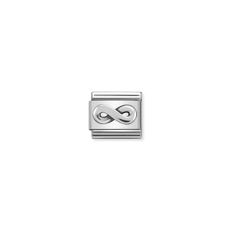 Composable Classic OXIDIZED SYMBOLS in st,steel and 925 sterling silver 21 Infinity