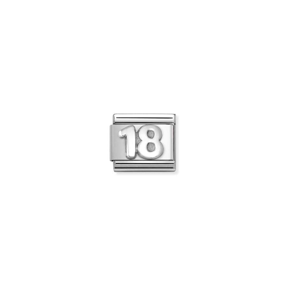 Composable Classic OXIDIZED SYMBOLS in st,steel and 925 sterling silver 56 18 Unisex