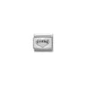 Composable Classic OXIDIZED SYMBOLS in st,steel and 925 sterling silver 18 Friend Heart