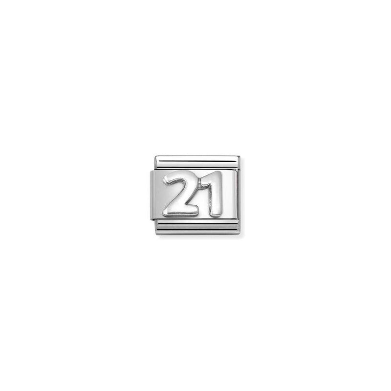Composable Classic OXIDIZED SYMBOLS in st,steel and 925 sterling silver 57 21 Unisex