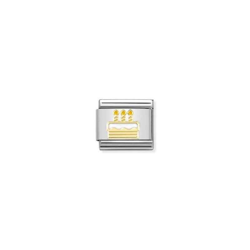 Composable Classic SYMBOLS steel, enamel and bonded yellow gold 71 New White Birthday Cake