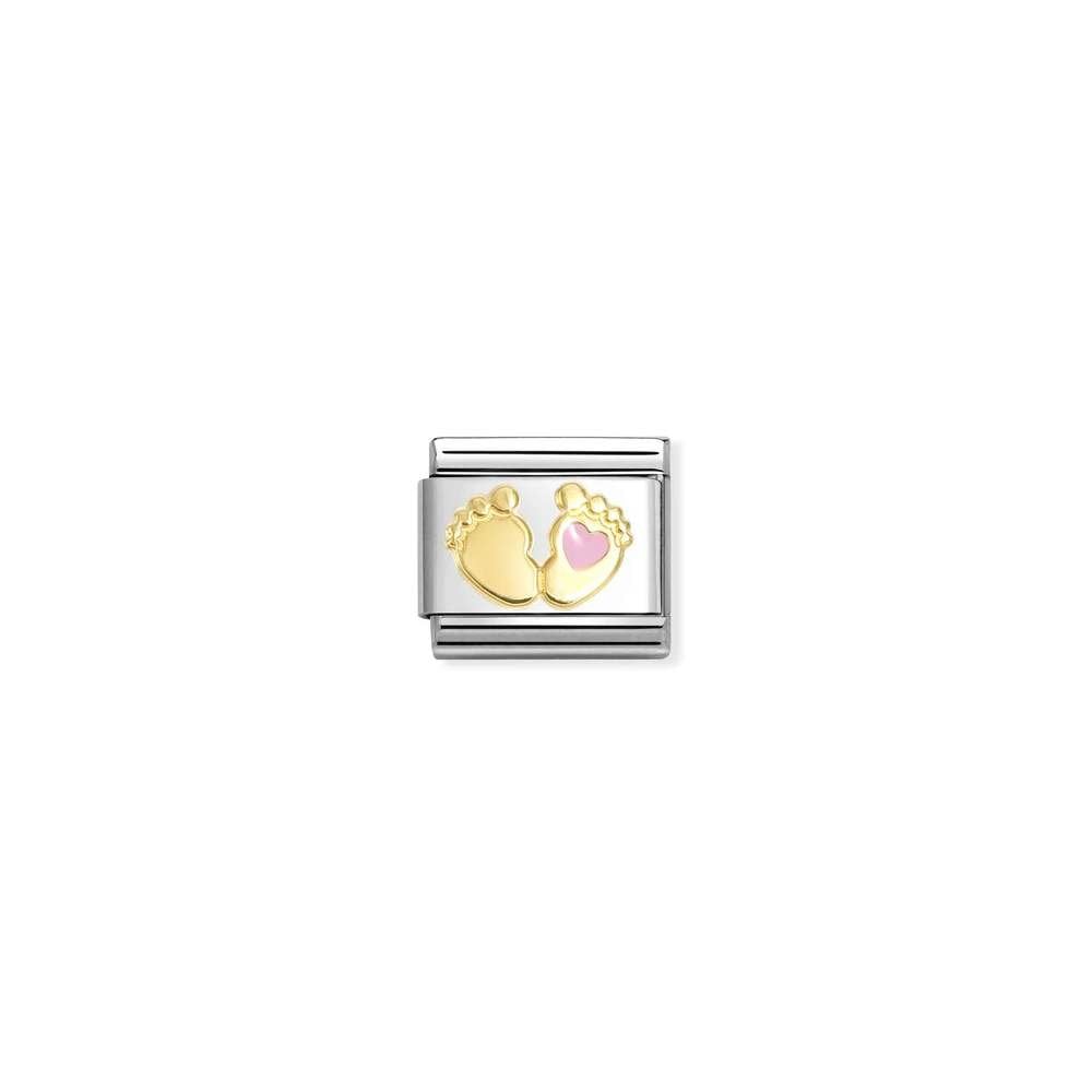 Composable Classic SYMBOLS steel, enamel and bonded yellow gold 85 Rose foot