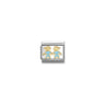 Composable Classic SYMBOLS steel, enamel and bonded yellow gold 90 BLUE brothers