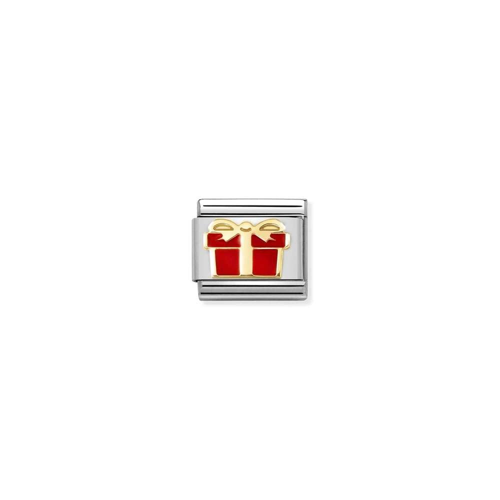 Composable Classic SYMBOLS steel, enamel and bonded yellow gold 70 New Red gift box