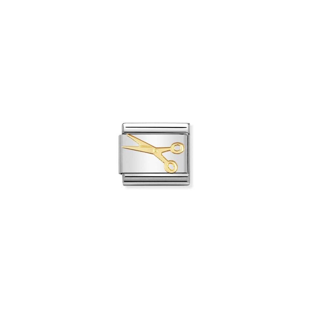 COMPOSABLE Classic DAILY LIFE in stainless steel with bonded yellow gold 03 Little scissors