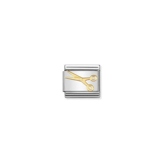 Nomination Little Scissors 18ct Gold and Stainless Steel Composable Charm