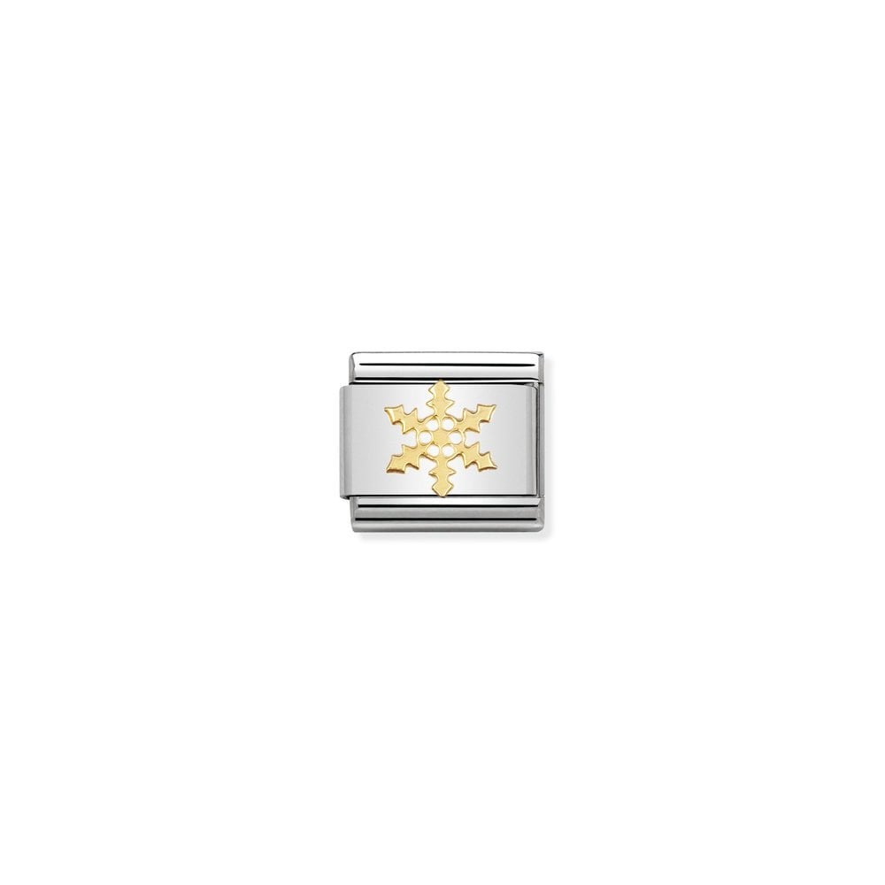 COMPOSABLE Classic DAILY LIFE in stainless steel with bonded yellow gold 14 Snowflake