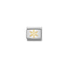 COMPOSABLE Classic DAILY LIFE in stainless steel with bonded yellow gold 14 Snowflake