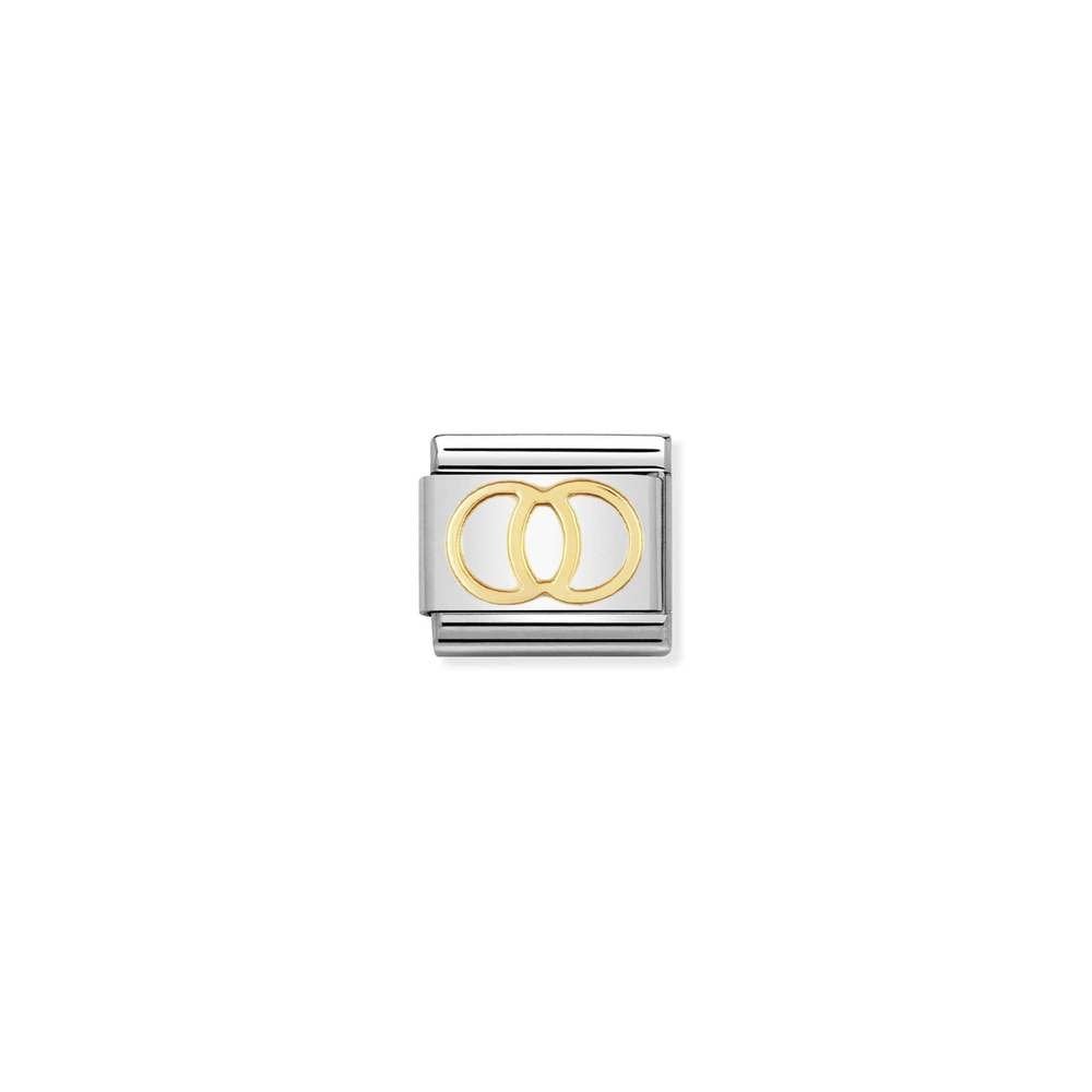 COMPOSABLE Classic DAILY LIFE in stainless steel with bonded yellow gold 21 Wedding rings