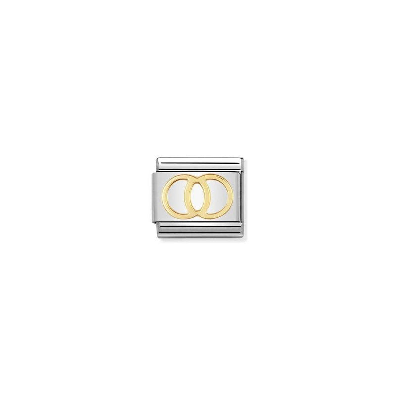 COMPOSABLE Classic DAILY LIFE in stainless steel with bonded yellow gold 21 Wedding rings