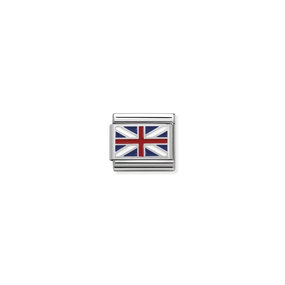 Composable Classic FLAGS in st,steel, enam,925 sterling silver 04 Great Britain