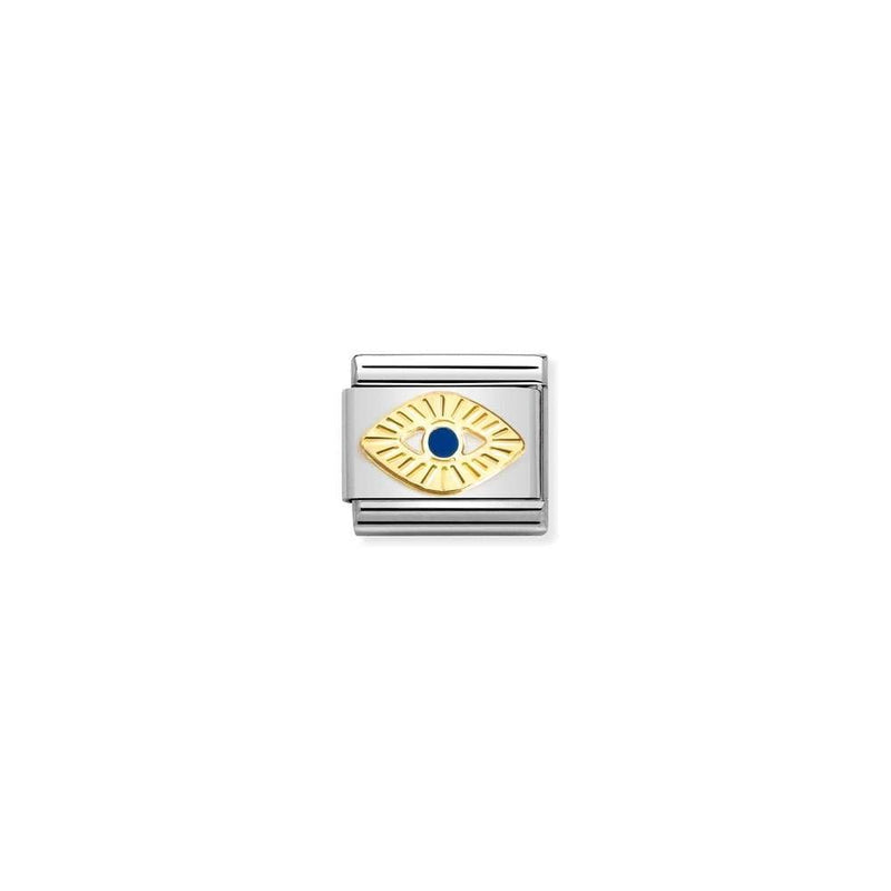 Composable Classic SYMBOLS steel, enamel and bonded yellow gold 65 Diamondcoated God Eye