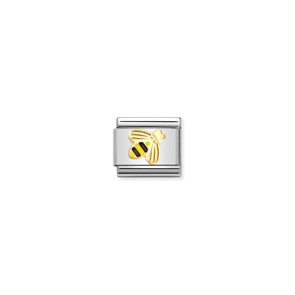 Composable Classic SYMBOLS steel, enamel and bonded yellow gold 64 Diamondcoated Bee