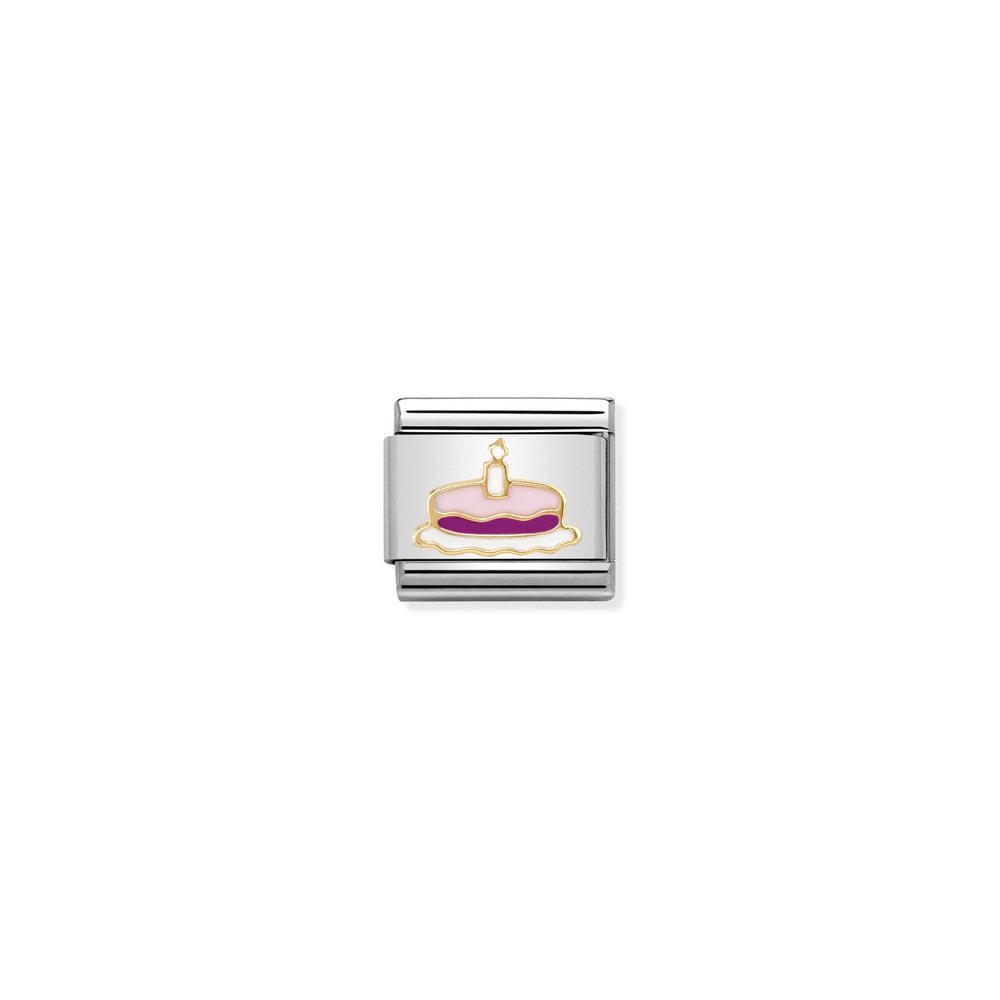 Composable Classic SYMBOLS steel, enamel and bonded yellow gold 05 Cake with candle