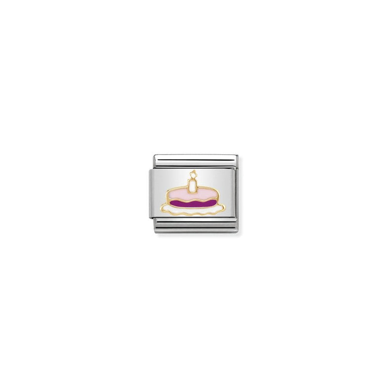 Composable Classic SYMBOLS steel, enamel and bonded yellow gold 05 Cake with candle