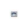 Composable Classic STONES in stainless steel with 925 sterling silver setting and detail 13 light blue topaz
