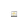 COMPOSABLE Classic RELIGIOUS in stainless steel and bonded yellow gold 01 Cross