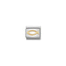 COMPOSABLE Classic RELIGIOUS in stainless steel and bonded yellow gold 08 Ichthys