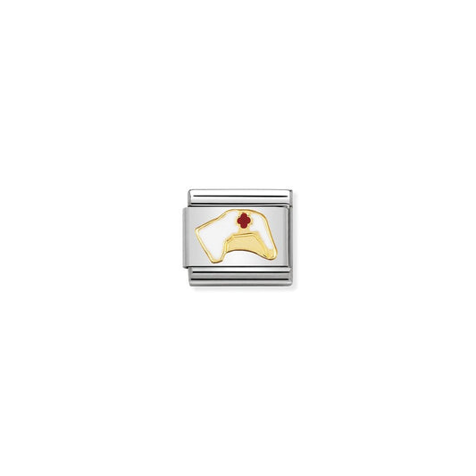 Nomination Nurse's Hat 18ct Gold and Stainless Steel Composable Charm