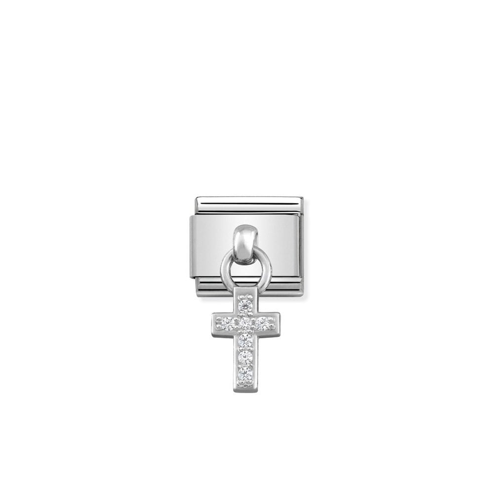 Composable Classic CHARMS stainless steel and 925 sterling silver 04 Cross