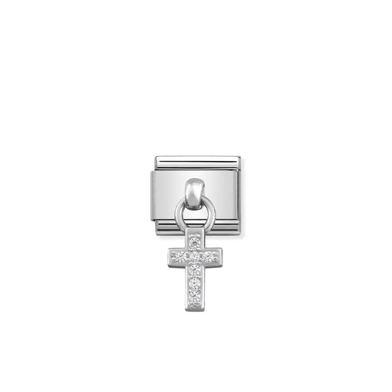 Composable Classic CHARMS stainless steel and 925 sterling silver 04 Cross
