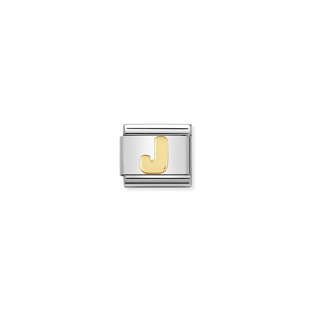 COMPOSABLE Classic LETTERS in stainless steel with bonded yellow gold 10 J