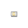 COMPOSABLE Classic LETTERS in stainless steel with bonded yellow gold 07 G