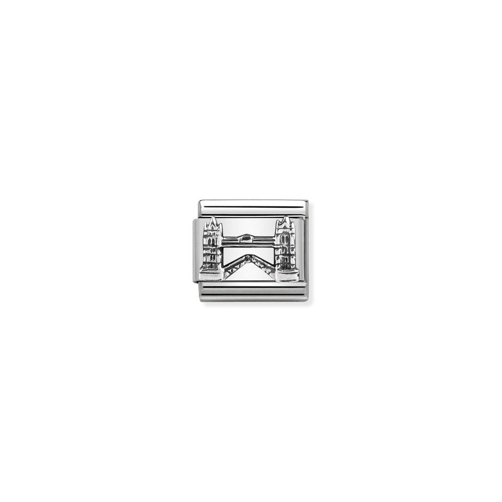 Composable Classic MONUMENTS RELIEF acciaio e argento 925 10 Tower Bridge