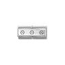 Composable Classic DOUBLE ENGRAVED steel and 925 sterling silver CUSTOM 50 Triple hex screws