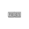 Composable Classic DOUBLE ENGRAVED steel and 925 sterling silver CUSTOM 11 Faith Hope Love